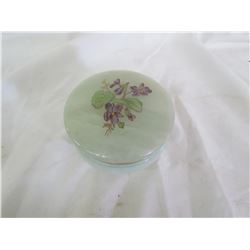 Genuine Alabaster Powder Container