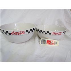Coco-Cola Glass bowls with bottle opener
