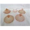Image 1 : Pink Depression Glass - Hen on nest & Lids