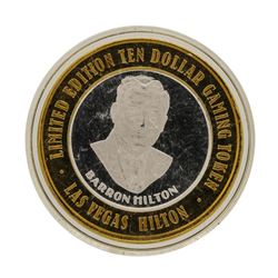 .999 Silver Las Vegas, Nevada Hilton $10 Casino Limited Edition Gaming Token