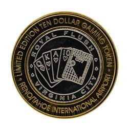 .999 Silver Reno Tahoe International Airport $10 Casino Limited Edition Gaming T