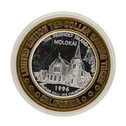 .999 Silver Sam Boyds California Hotel $10 Casino Limited Edition Gaming Token