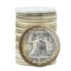Image 2 : Roll of (20) 1956 Brilliant Uncirculated Franklin Half Dollar Coins