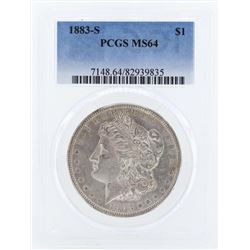 1883-S $1 Morgan Silver Dollar Coin PCGS MS64