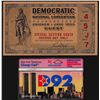 Image 1 : July 1952 Democratic National Convention Ticket and Calling Card