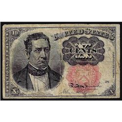 1874 Ten Cents Fifth Issue Fractional Currency Note