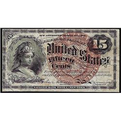 March 3, 1863 Fifteen Cents Fourth Issue Fractional Currency Note