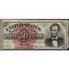 Image 1 : March 3, 1863 Fifty Cents Fourth Issue Fractional Currency Note