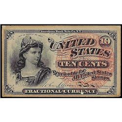 March 3, 1863 Ten Cents Fourth Issue Fractional Currency Note