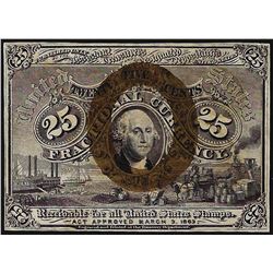 March 3, 1863 Twenty Five Cent Second Issue Fractional Note