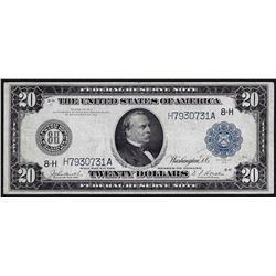 1914 $20 Federal Reserve Note Blue Seal