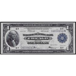1918 $1 Federal Reserve Bank Note Chicago