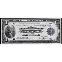 1918 $1 Federal Reserve Bank Note New York