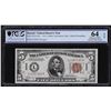 Image 1 : 1934 $5 Federal Reserve Emergency Hawaii Note Fr. 37a PCGS Choice Unc 64OPQ