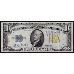 1934A $10 North Africa Silver Certificate WWII Emergency Note