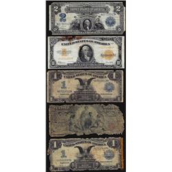 Assorted Lot of (5) Large Size Type Notes