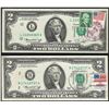 Image 1 : Lot of (2) 1976 First Day of Issue $2 Federal Reserve Notes