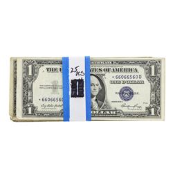 Lot of (25) 1935 & 1957 $1 Silver Certificate STAR Notes - Circulated