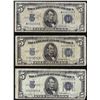 Image 1 : Lot of (3) 1934 $5 Silver Certificate Notes