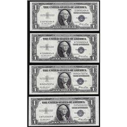 Lot of (4) 1935E $1 Silver Certificate Notes Choice Uncirculated