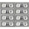 Image 1 : Lot of (8) 1957B $1 Silver Certificate Notes