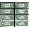 Image 2 : Lot of (8) 1957B $1 Silver Certificate Notes