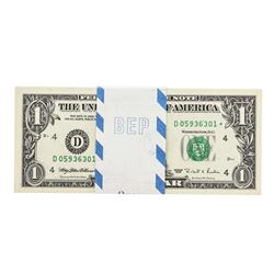 Lot of (100) Consecutive 1995 $1 Federal Reserve Star Notes Cleveland