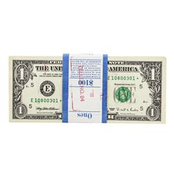 Lot of (100) Consecutive 1995 $1 Federal Reserve Star Notes Richmond