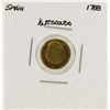 Image 1 : 1788 Charles III Spanish 1/2 Escudos Gold Coin