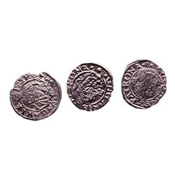Lot of (3) 1540-1590 KB Hungary Ferdinand I - Madonna & Child Silver Denar Coins