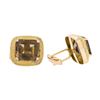 Image 2 : 18KT Yellow Gold 20.00ctw Smoky Quartz Cufflinks