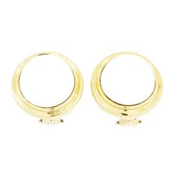 14KT Yellow Gold Mabe Pearl Earrings