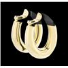 Image 2 : Tiffany and Company 18KT Yellow Gold Tapered "J" Style Earrings