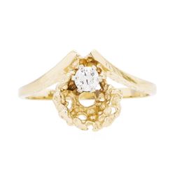 14KT Yellow Gold Lady's 0.15ct Diamond Ring