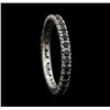 Image 4 : 14KT White Gold 0.60ctw Black Diamond Eternity Ring