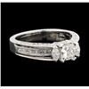 Image 2 : 18KT White Gold 1.62ctw Diamond Ring
