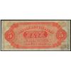 Image 2 : 1800's $5 Citizens Bank of Louisiana Obsolete Bank Note