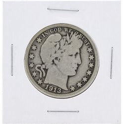 1913 Barber Half Dollar Coin