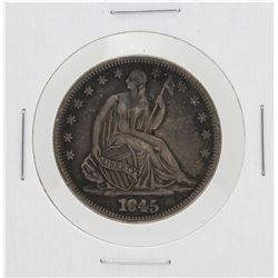 1845-O No Drapery Seated Liberty Half Dollar Coin