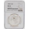 Image 1 : 1880-S $1 Morgan Silver Dollar Coin NGC MS64