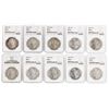 Image 1 : Lot of (10) Assorted $1 Morgan Silver Dollar Coins NGC MS63 & MS64