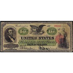 1863 $10 Legal Tender Note - Scarce