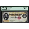 Image 1 : 1882 $100 Gold Certificate Note Fr. 1214 PCGS Extremely Fine 45