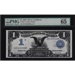 1899 $1 Black Eagle Silver Certificate Note Fr. 233 PMG 65EPQ