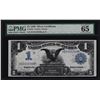 Image 1 : 1899 $1 Black Eagle Silver Certificate Note Fr. 233 PMG 65EPQ