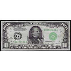 1934A $1000 Federal Reserve Note Chicago