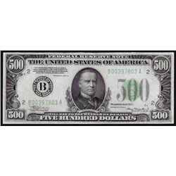 1934A $500 Federal Reserve Note