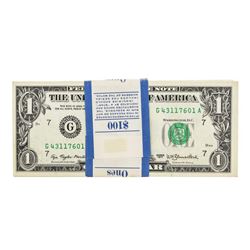 Lot of (100) Consecutive 1977 $1 Federal Reserve Notes