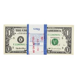 Lot of (100) Consecutive 1995 $1 Federal Reserve Star Notes Richmond