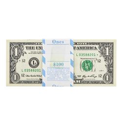 Lot of (100) Consecutive 2006 $1 Federal Reserve Star Notes San Francisco